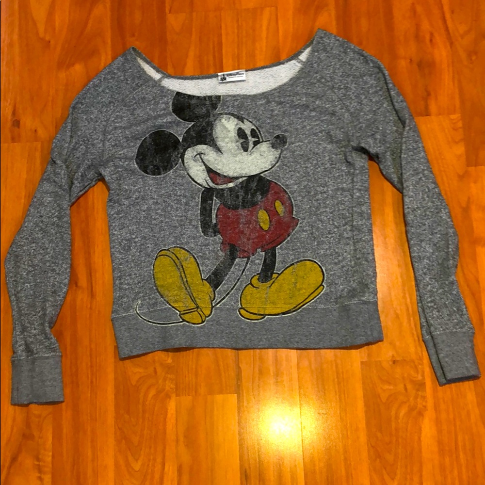 Off the Shoulder Mickey Mouse Sweater / Size S